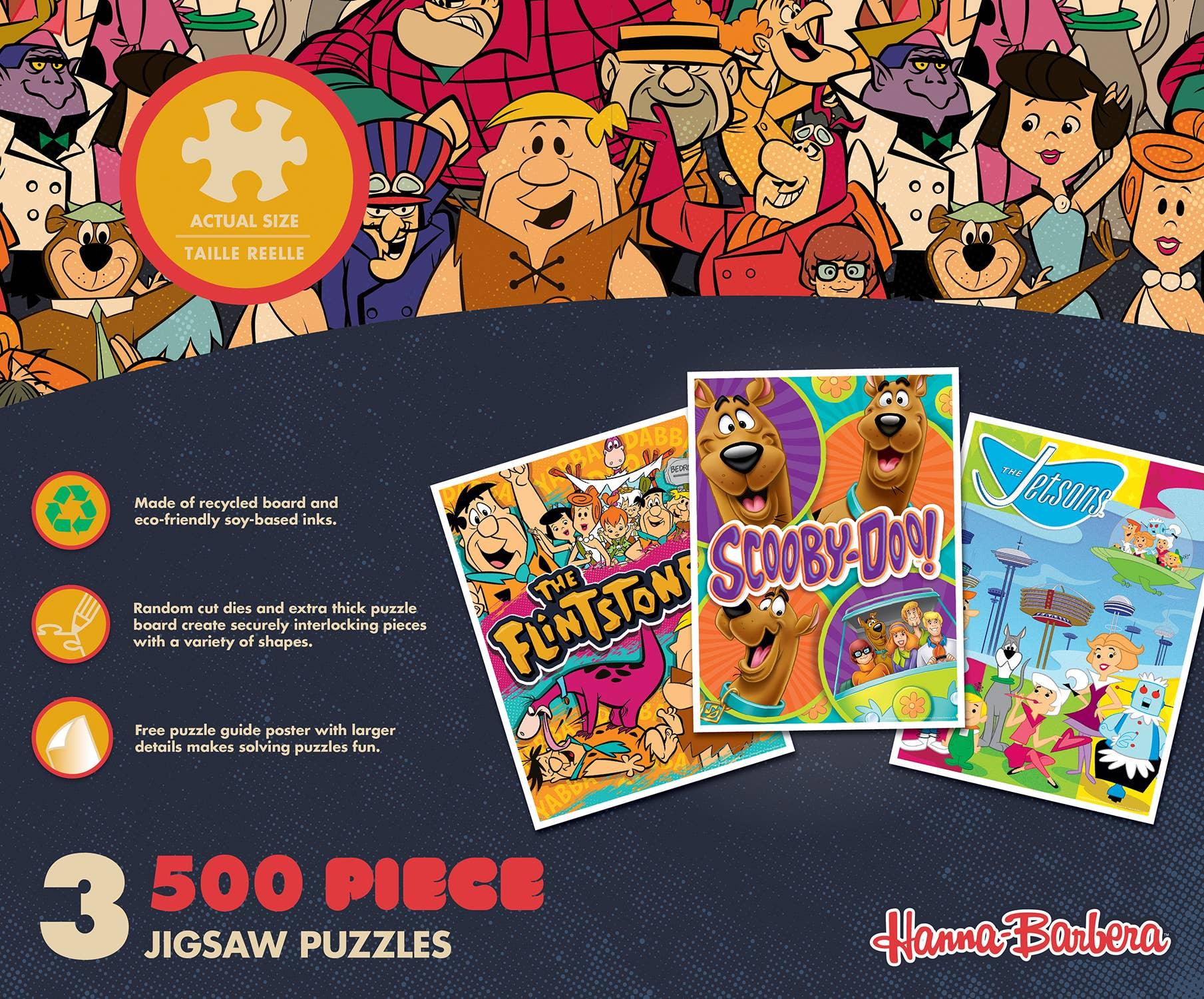 Hanna-Barbera 3-Pack 500 Piece Puzzles by Masterpieces - BIG FRENCHIES