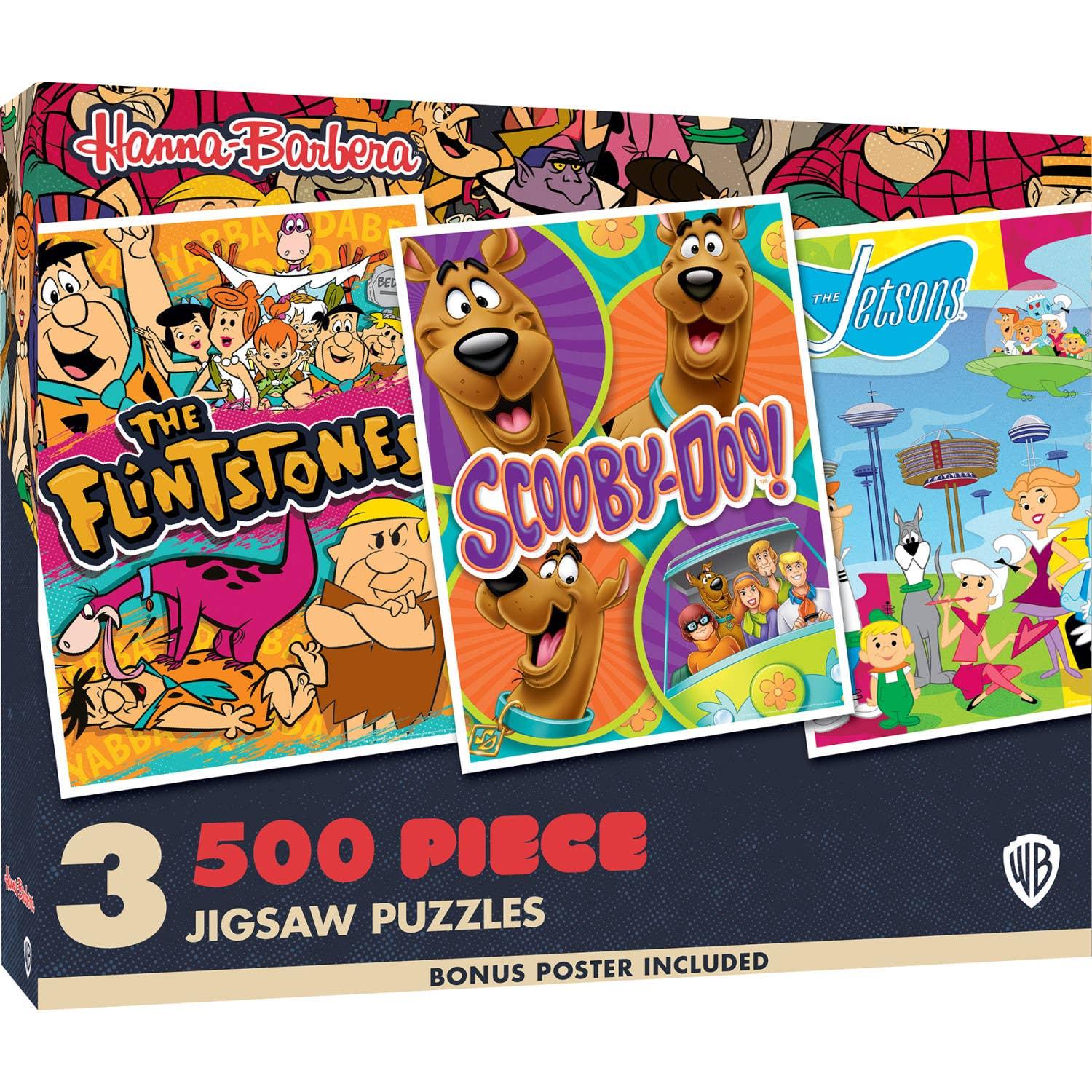 Hanna-Barbera 3-Pack 500 Piece Puzzles by Masterpieces - BIG FRENCHIES