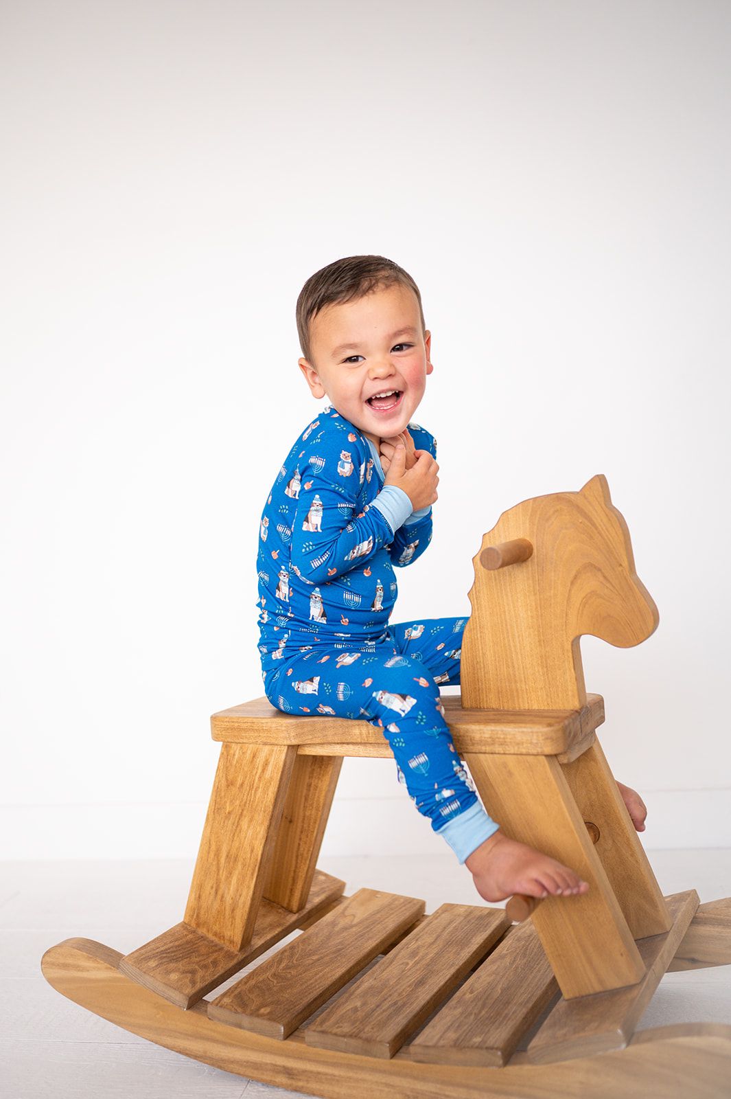 Hanukkah Pets (Long Sleeve PJ) - Blue - BIG FRENCHIES