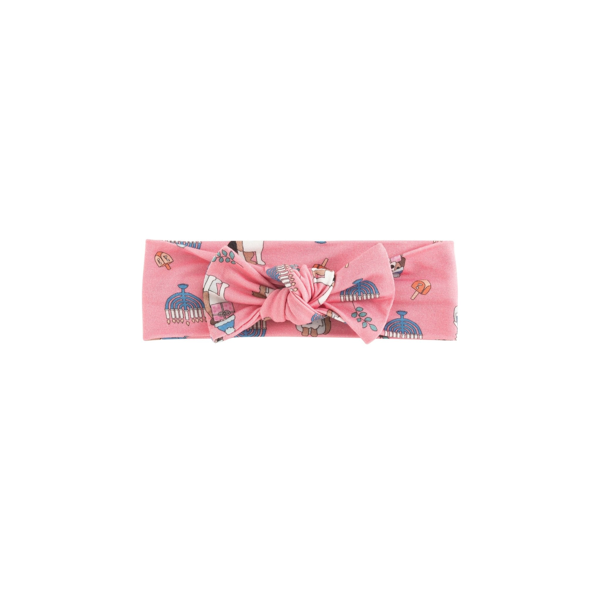Hanukkah Pets (Bow Headband) - Pink - BIG FRENCHIES