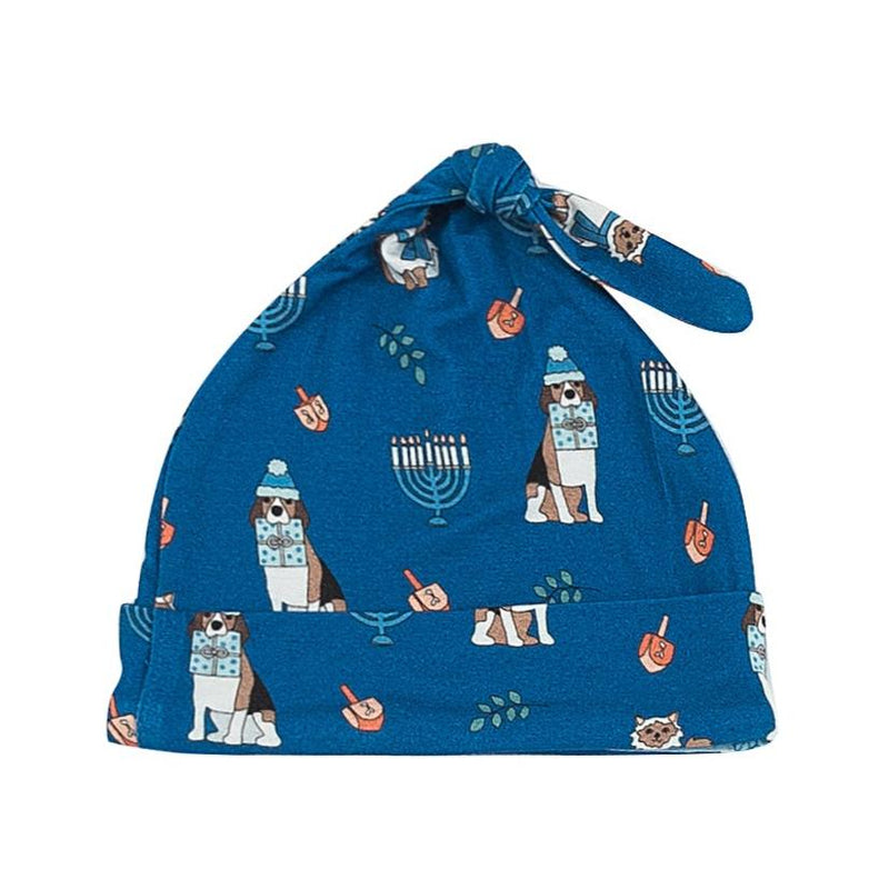 Hanukkah Pets (Knotted Hat) - Blue - BIG FRENCHIES