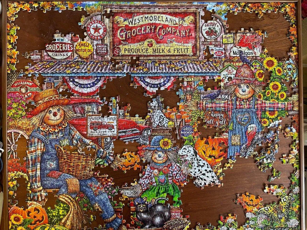 Happy Fall Y'all 1000 Piece Jigsaw Puzzle | Springbok Puzzles - BIG FRENCHIES