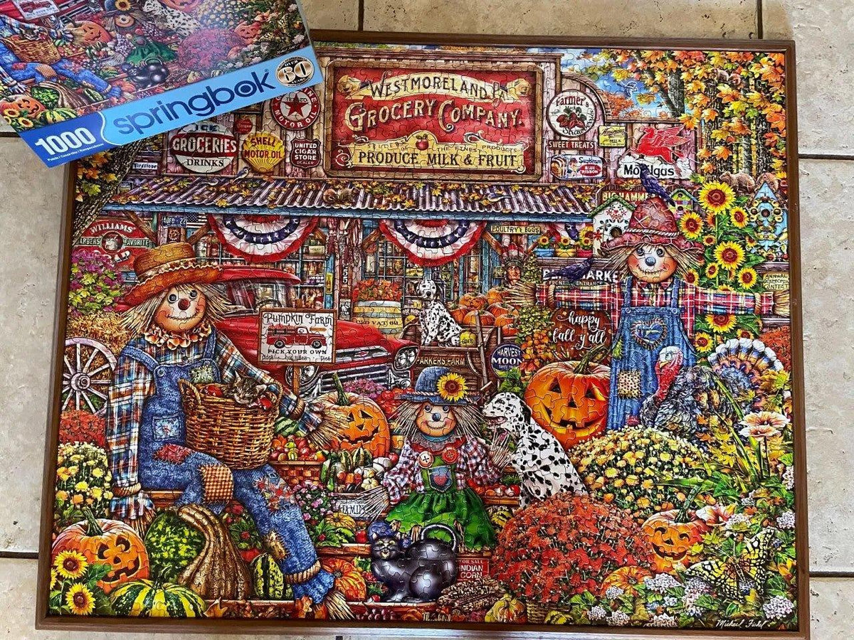 Happy Fall Y'all 1000 Piece Jigsaw Puzzle | Springbok Puzzles - BIG FRENCHIES