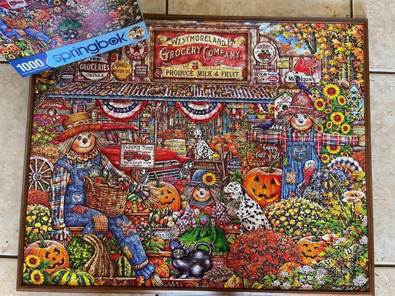 Happy Fall Y'all 1000 Piece Jigsaw Puzzle | Springbok Puzzles - BIG FRENCHIES