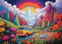 Happy Highway 1000 Piece Jigsaw Puzzle | Trippy Puzzle Co