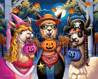 Happy Llama-ween 500 Piece Jigsaw Puzzle | Boardwalk Puzzles - BIG FRENCHIES