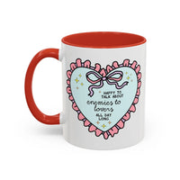 Happy to Talk About Enemies to Lovers All Day Long Coffee Mug - BIG FRENCHIES