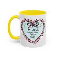 Happy to Talk About Enemies to Lovers All Day Long Coffee Mug - BIG FRENCHIES
