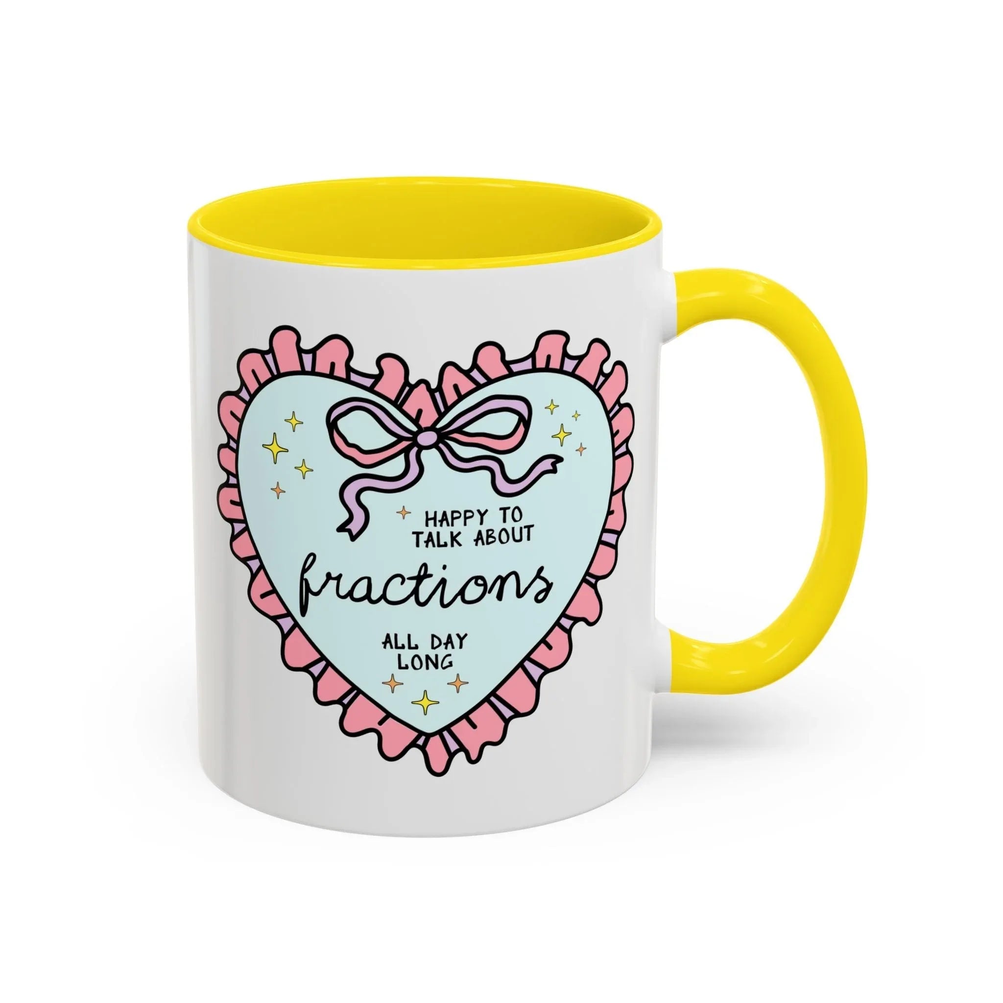 Happy to Talk About Fractions Coffee Mug - BIG FRENCHIES