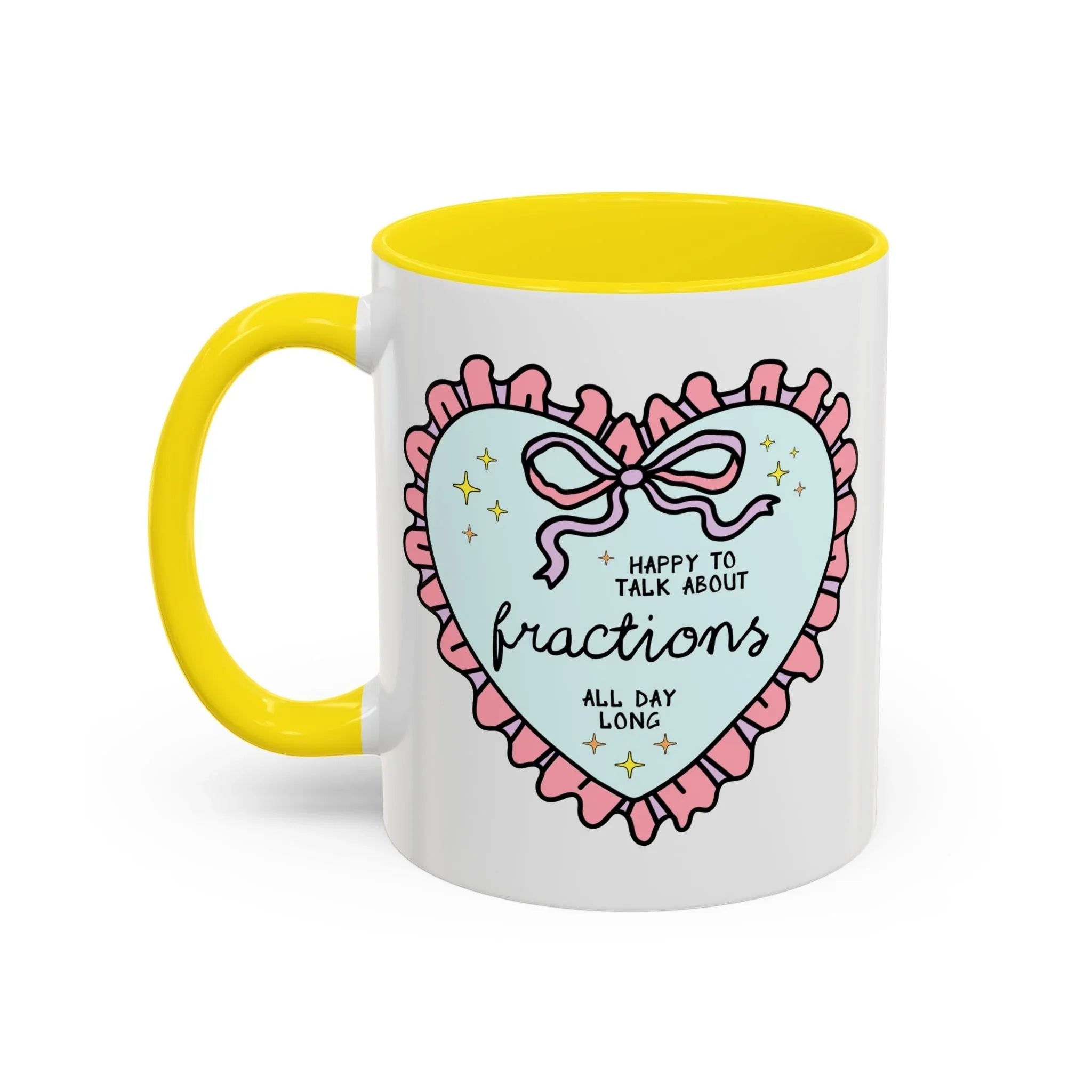 Happy to Talk About Fractions Coffee Mug - BIG FRENCHIES