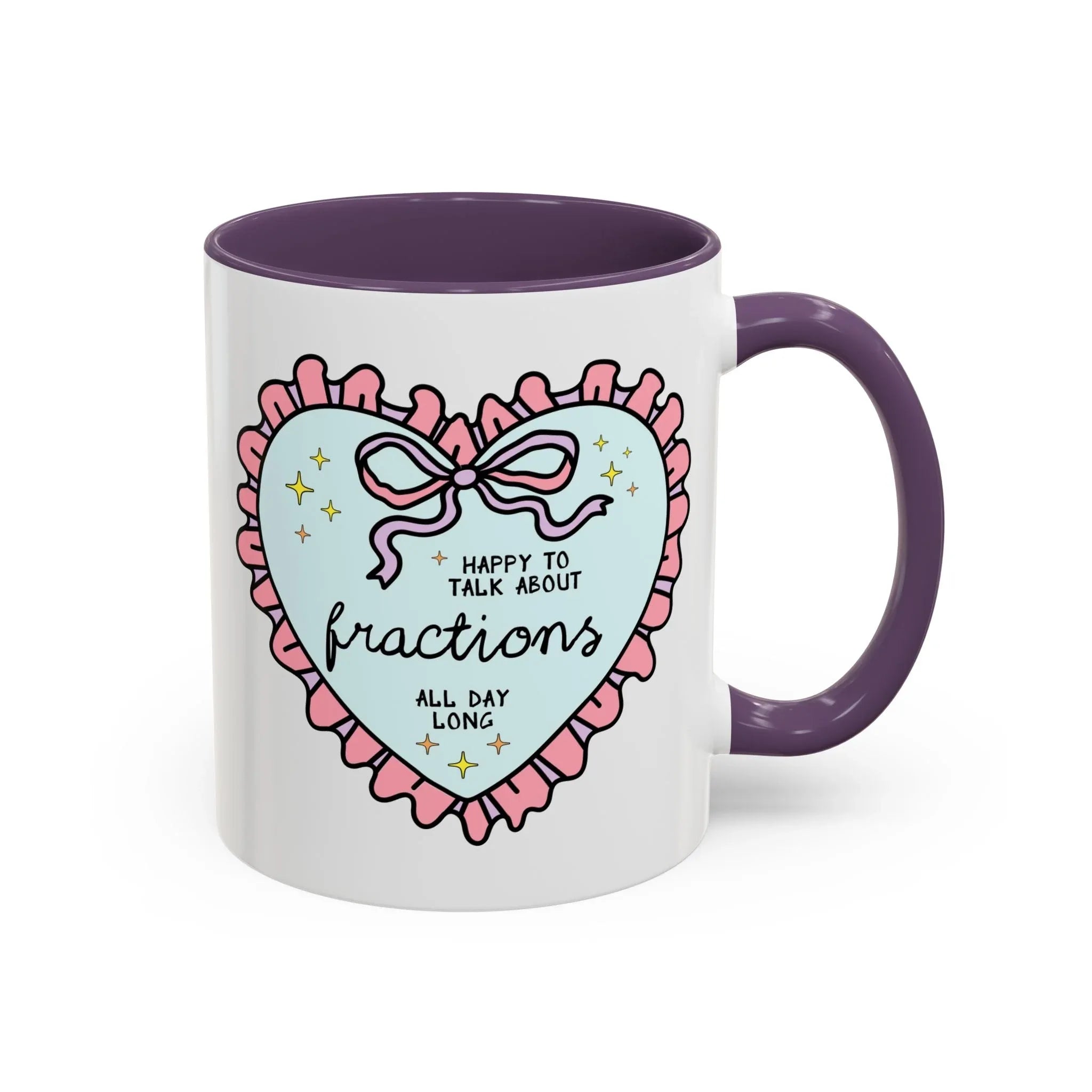 Happy to Talk About Fractions Coffee Mug - BIG FRENCHIES