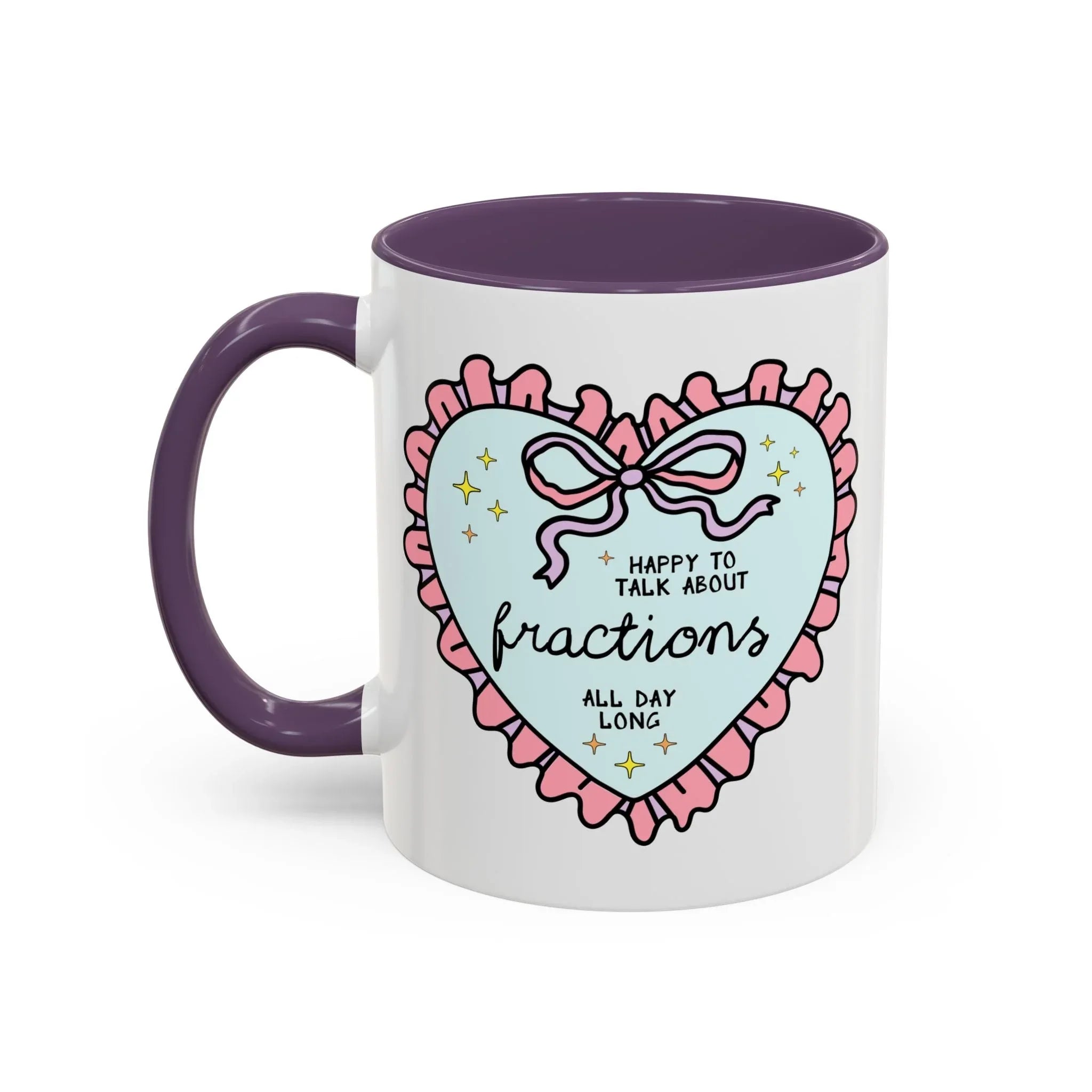 Happy to Talk About Fractions Coffee Mug - BIG FRENCHIES