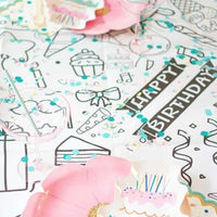 Happy Birthday Coloring Tablecloth - BIG FRENCHIES
