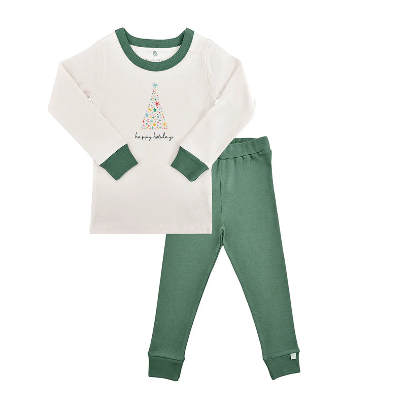 pajamas | happy holidays pine green - BIG FRENCHIES