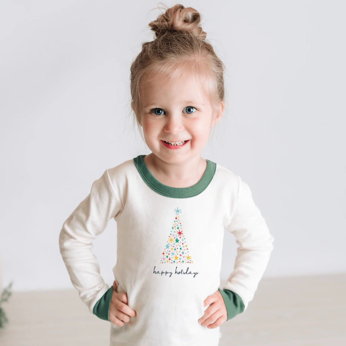 pajamas | happy holidays pine green - BIG FRENCHIES