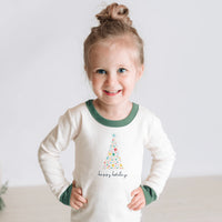 pajamas | happy holidays pine green - BIG FRENCHIES