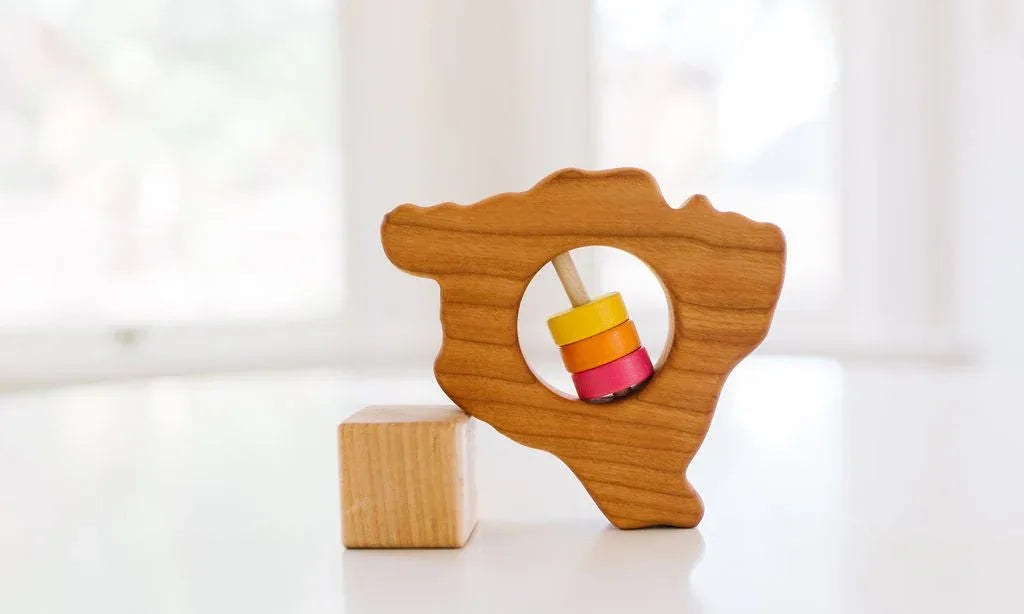 Hawaii State Big Island Wooden Baby Rattle™ - BIG FRENCHIES