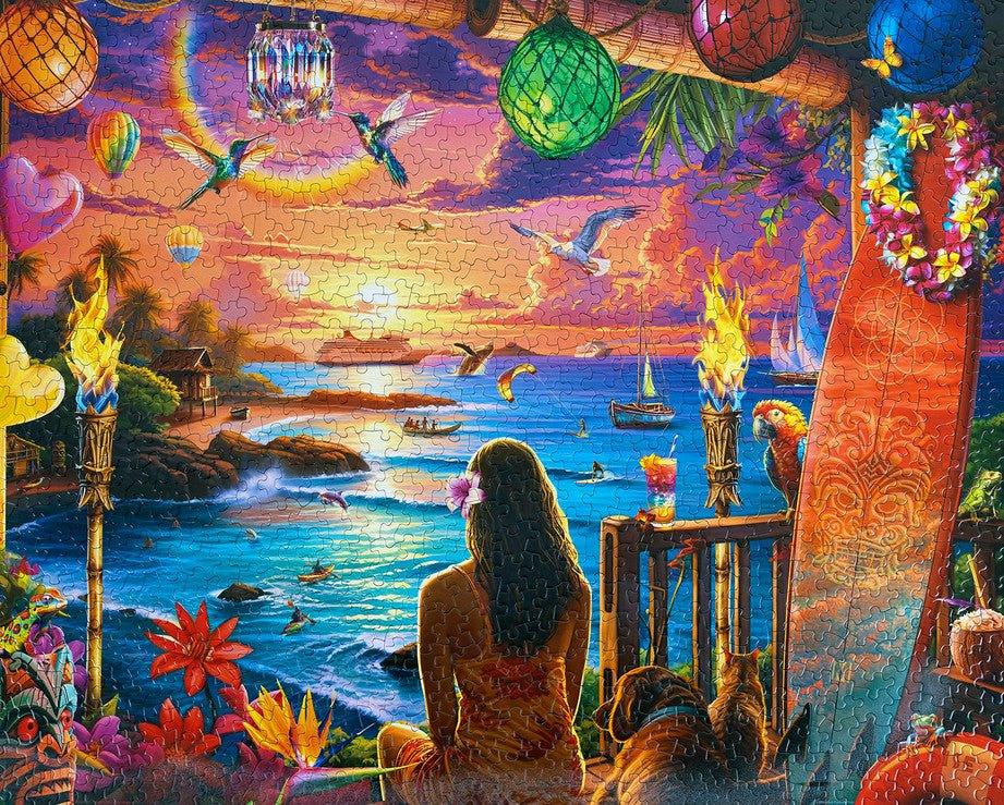 Hawaiian Oasis 1000 Piece Jigsaw Puzzle by Springbok Puzzles - BIG FRENCHIES