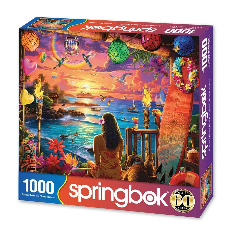Hawaiian Oasis 1000 Piece Jigsaw Puzzle by Springbok Puzzles - BIG FRENCHIES