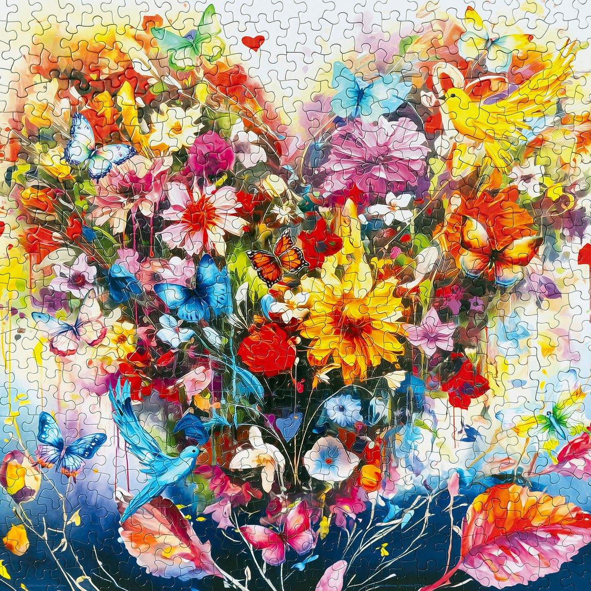 Heart Bouquet 500 Piece Jigsaw Puzzle by Springbok Puzzles - BIG FRENCHIES