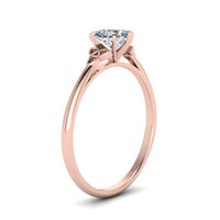 Heart Shaped Celtic Solitaire Engagement Ring