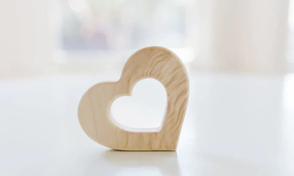 Heart Wooden Baby Grasping Toy - BIG FRENCHIES