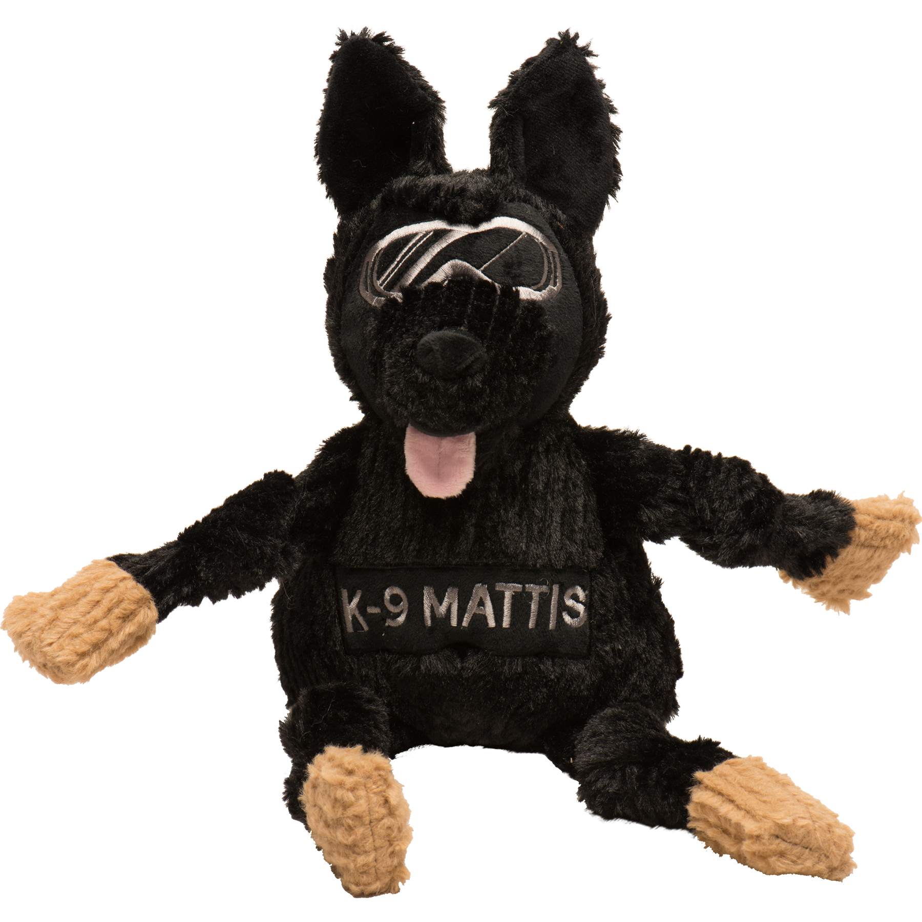 HuggleCause™, Project K-9 Hero, K-9 Mattis Knottie® Plush Dog Toy, Large - BIG FRENCHIES