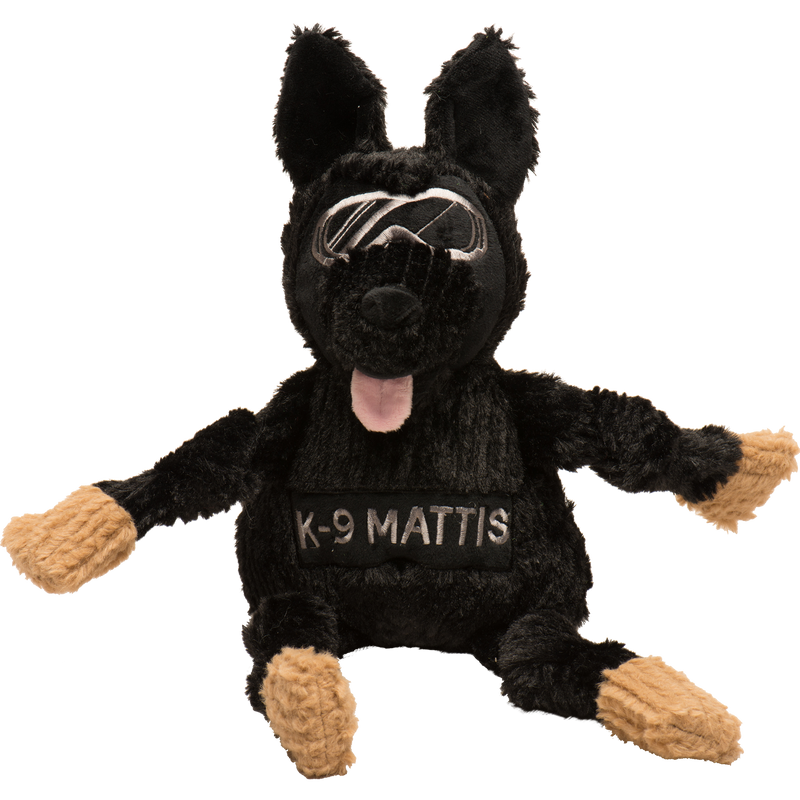 HuggleCause™, Project K-9 Hero, K-9 Mattis Knottie® Plush Dog Toy, Large - BIG FRENCHIES
