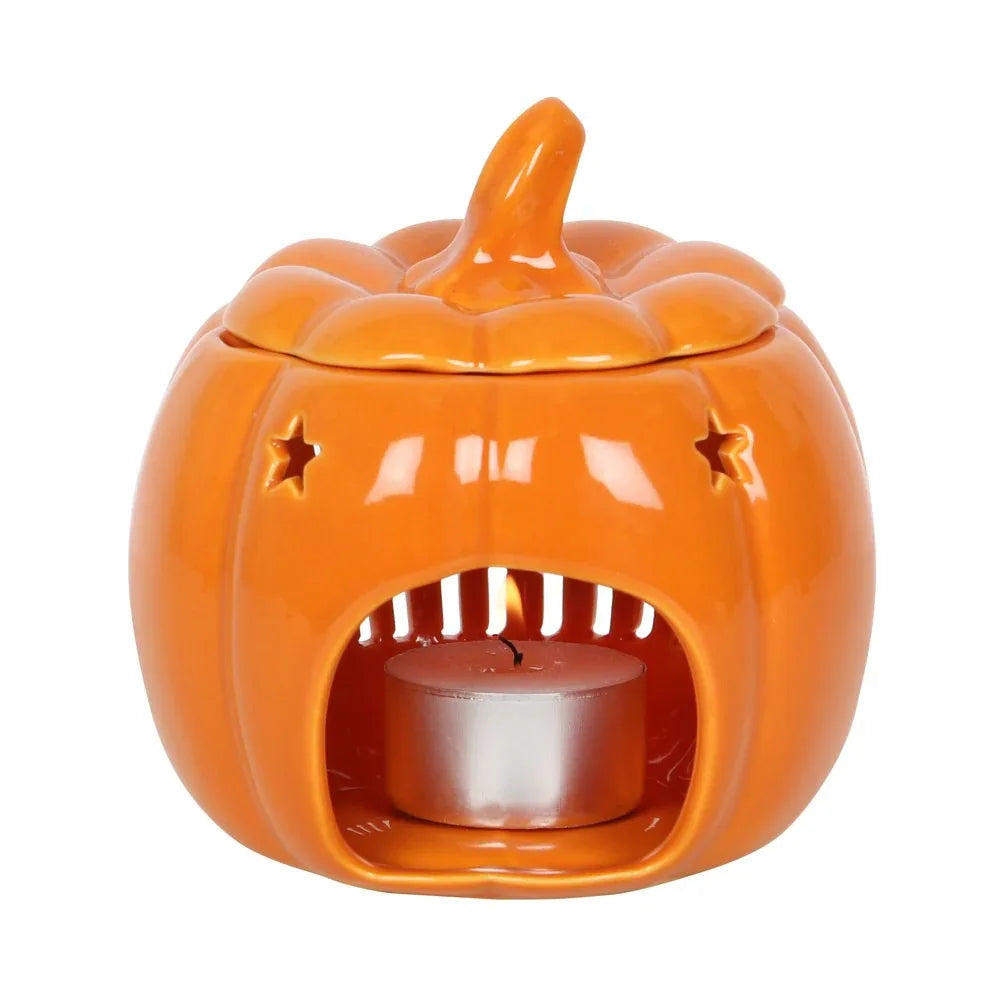 Hello Autumn Fall Pumpkin Oil Burner and Wax Warmer - BIG FRENCHIES