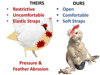 Hen Holster Chicken Diaper Harness with Permanent Sewn-in Liner (Duck Diaper, Goose Diaper, Parrot Diaper)