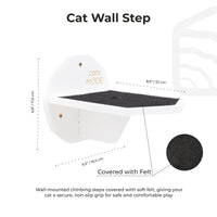 Wooden Hexagon Step - White