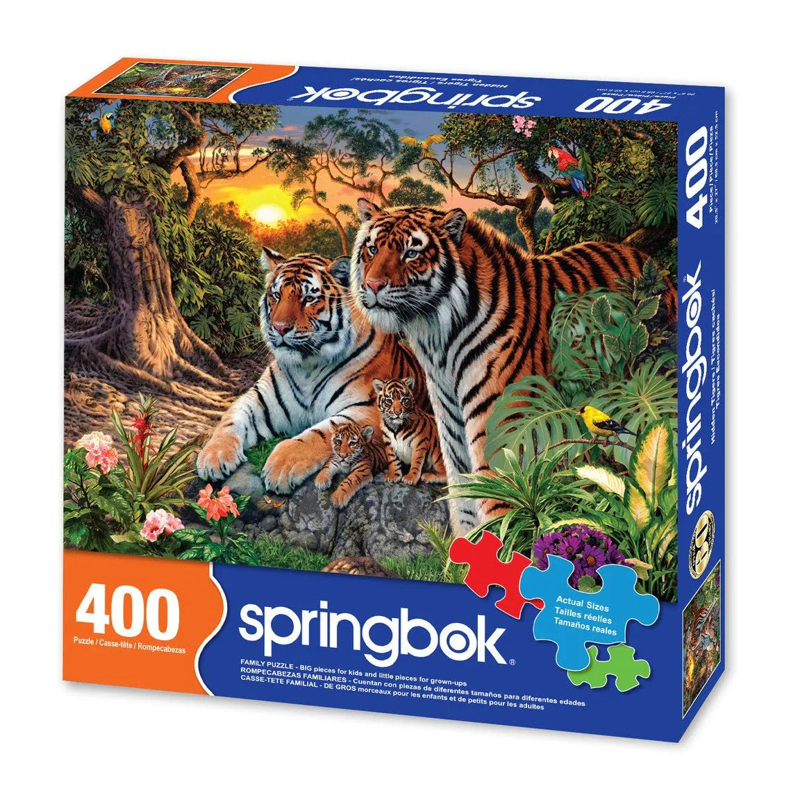 Hidden Tigers 400 Piece Jigsaw Puzzle by Springbok Puzzles - BIG FRENCHIES