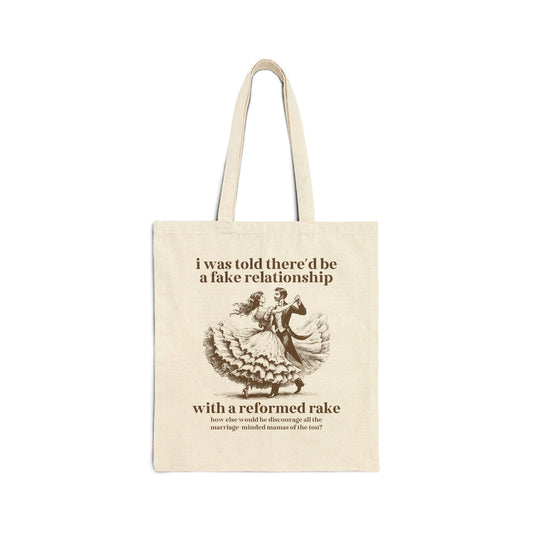 Historical Romance Reader Tote Bag for Book Lover: Funny Romance Tropes Tote Bag - BIG FRENCHIES