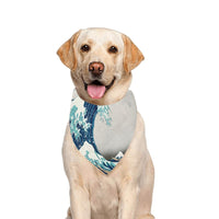 Hokusai Great Wave Off Kanagawa Double-Sided Pet Bandana