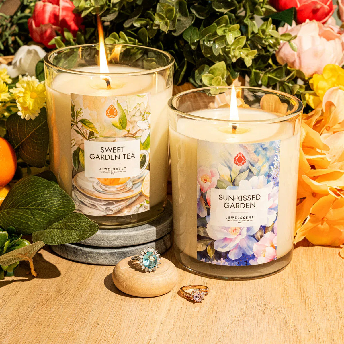 Sweet Garden Tea 18oz Home Jewelry Candle - BIG FRENCHIES