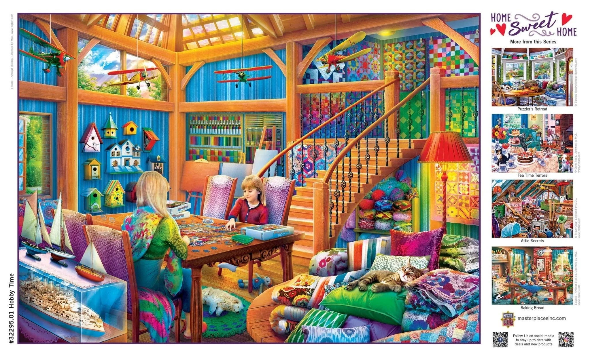 Home Sweet Home - Hobby Time 500 Piece Jigsaw Puzzle | Masterpieces Puzzles - BIG FRENCHIES