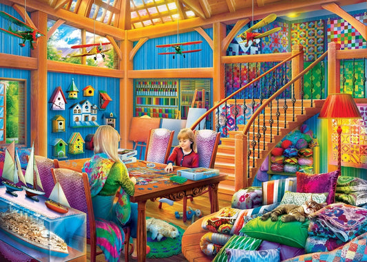 Home Sweet Home - Hobby Time 500 Piece Jigsaw Puzzle | Masterpieces Puzzles - BIG FRENCHIES