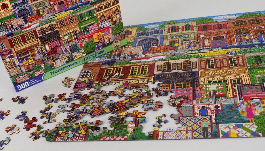 Hometown 500 Piece Jigsaw Puzzle by Springbok Puzzles - BIG FRENCHIES