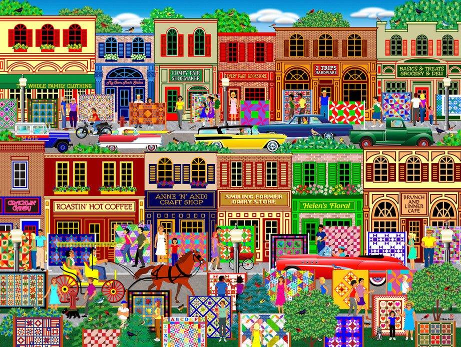 Hometown 500 Piece Jigsaw Puzzle by Springbok Puzzles - BIG FRENCHIES