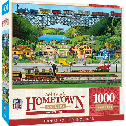 Hometown Gallery - Whistle Stop 1000 Piece Jigsaw Puzzle | Masterpieces Puzzles - BIG FRENCHIES