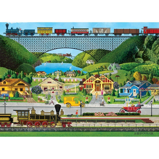 Hometown Gallery - Whistle Stop 1000 Piece Jigsaw Puzzle | Masterpieces Puzzles - BIG FRENCHIES
