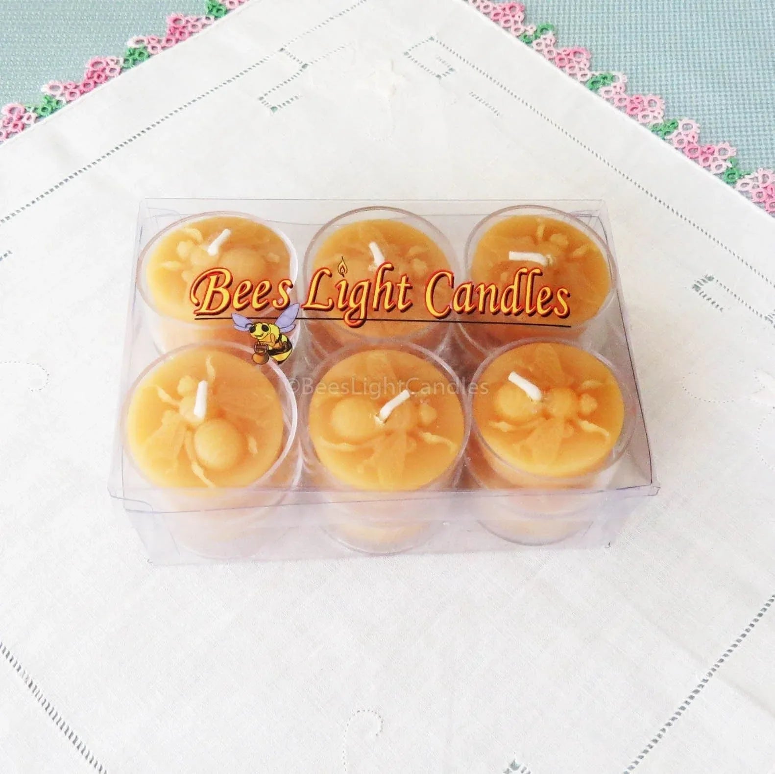 Honey Bee Tealight Beeswax Candles - BIG FRENCHIES