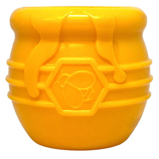 Honey Pot Dog eCup Treat Dispenser | Durable PUP-X Rubber Enrichment Toy | USA Made - BIG FRENCHIES