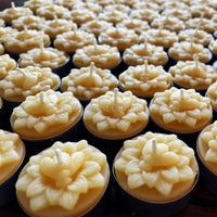 Honeybee Flower Beeswax Tealight Candles - BIG FRENCHIES