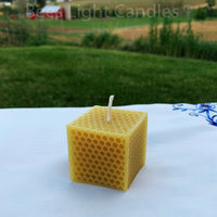 Honeycomb Beeswax Cube Candle - BIG FRENCHIES