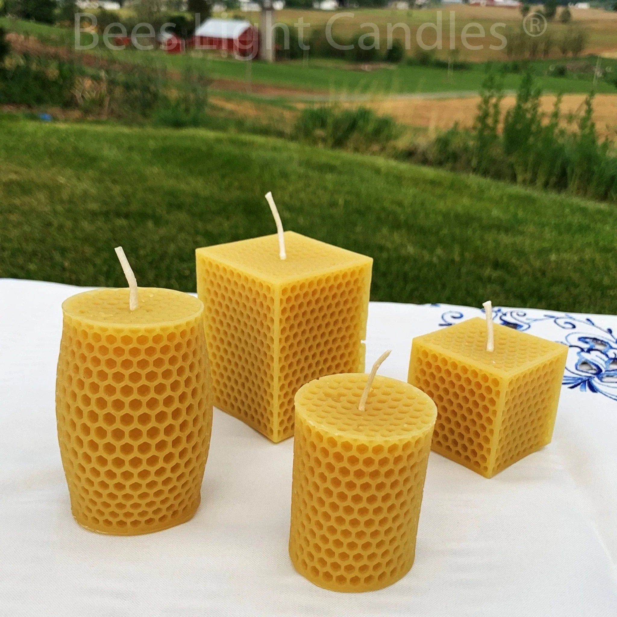 Honeycomb Beeswax Candle Set - BIG FRENCHIES