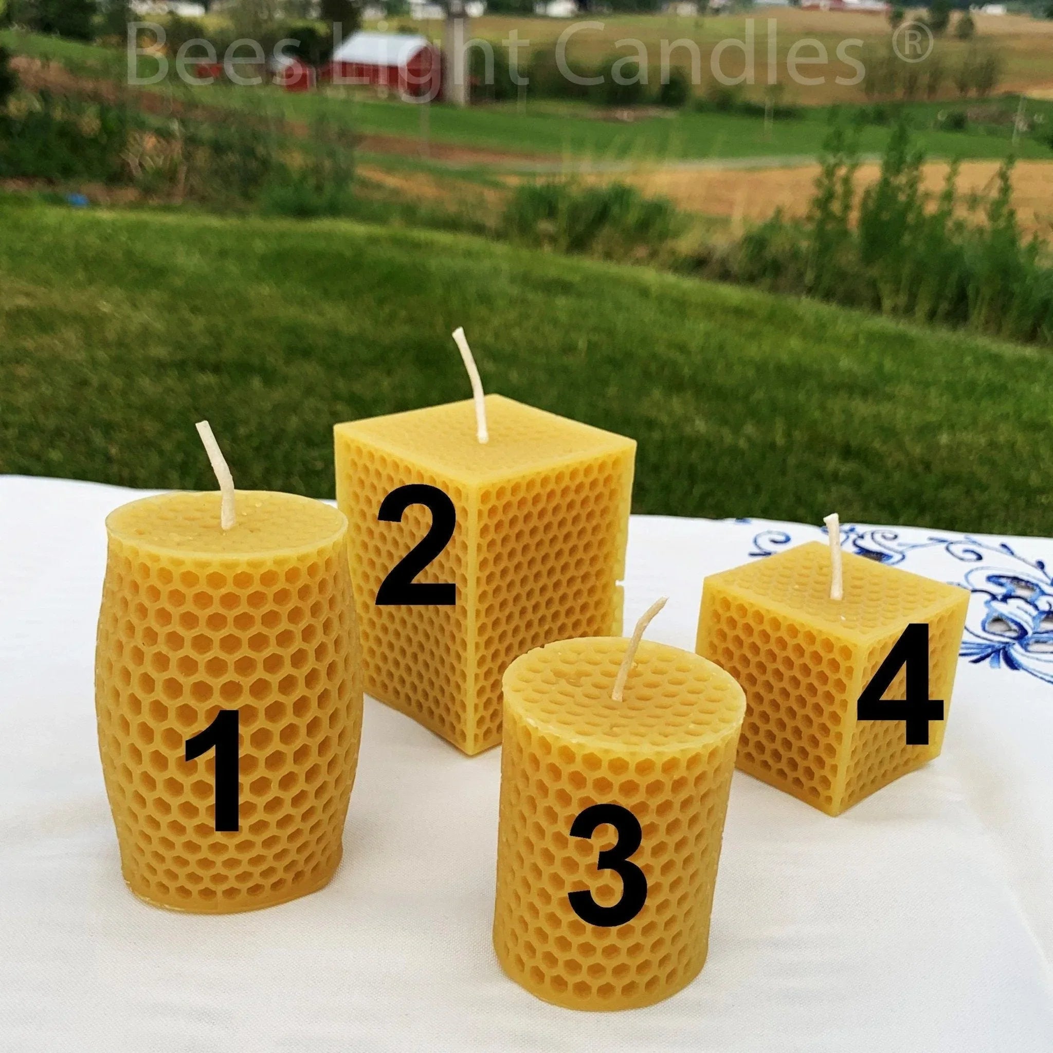 Honeycomb Beeswax Candle Set - BIG FRENCHIES