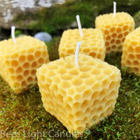 Honeycomb Cube Beeswax Candle - BIG FRENCHIES