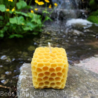 Honeycomb Cube Beeswax Candle - BIG FRENCHIES