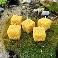 Honeycomb Cube Beeswax Candle - BIG FRENCHIES